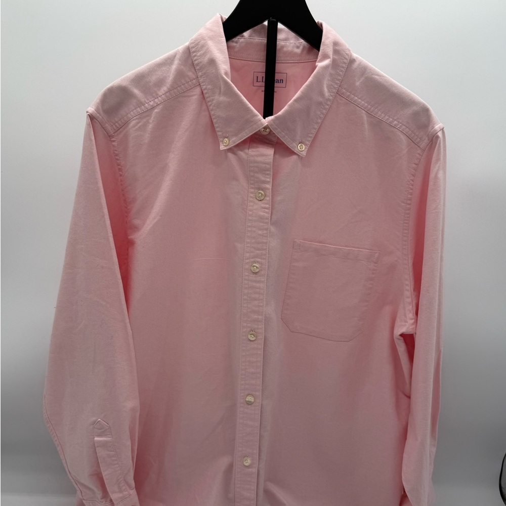 L.L. Bean 2X Big Tall Pink Oxford Button Down Shirt